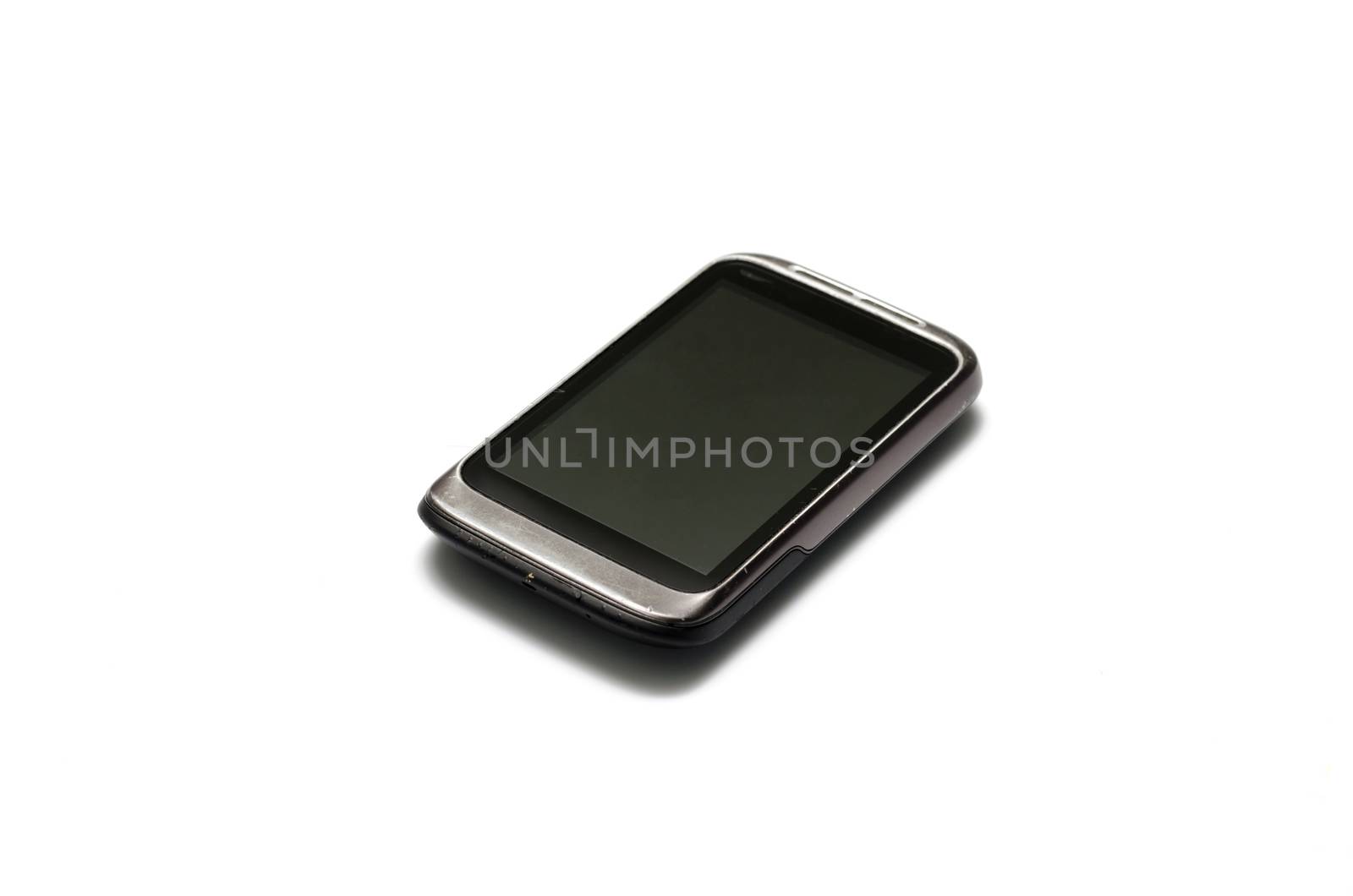 smart phone on a white background