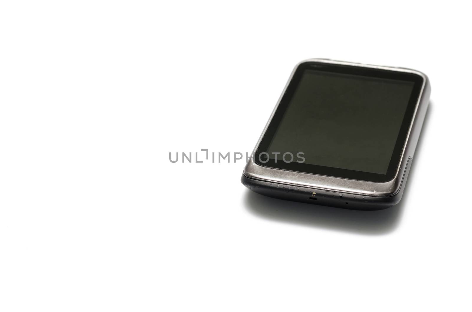 smart phone on a white background