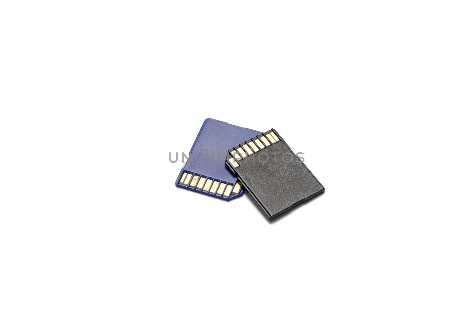 sd card on a white background