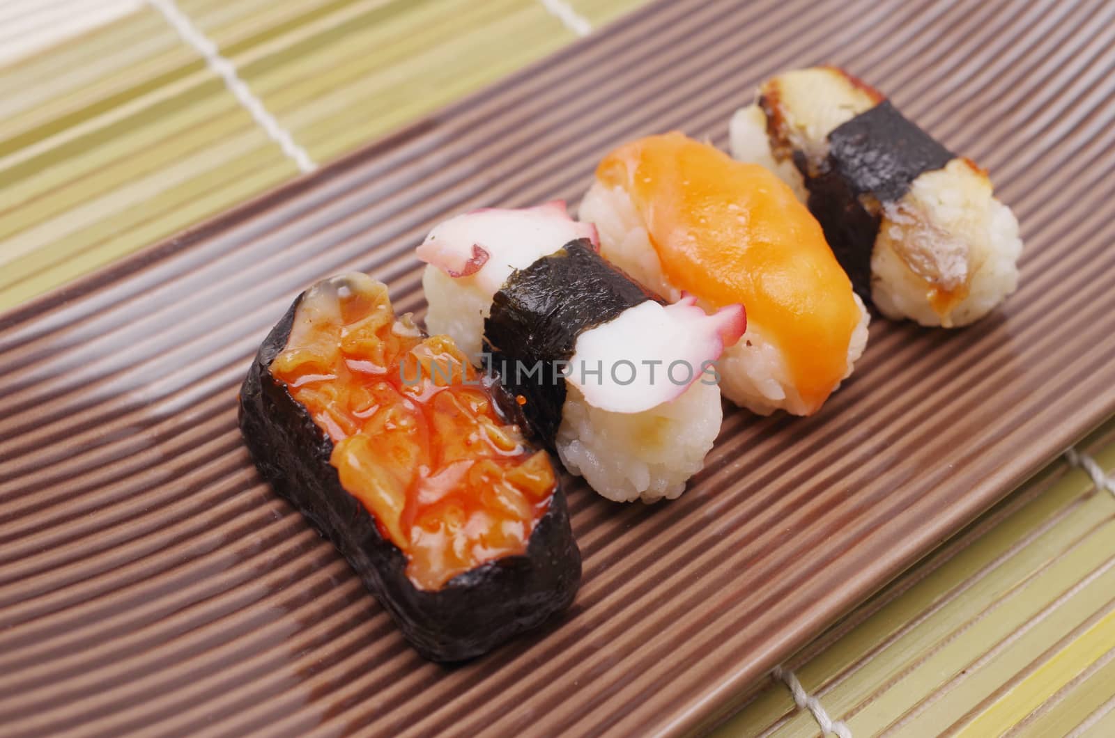 Sushi nigiri, Japanese cuisine by pixbox77