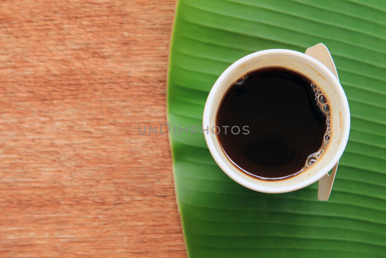 Espresso in paper cup by foto76