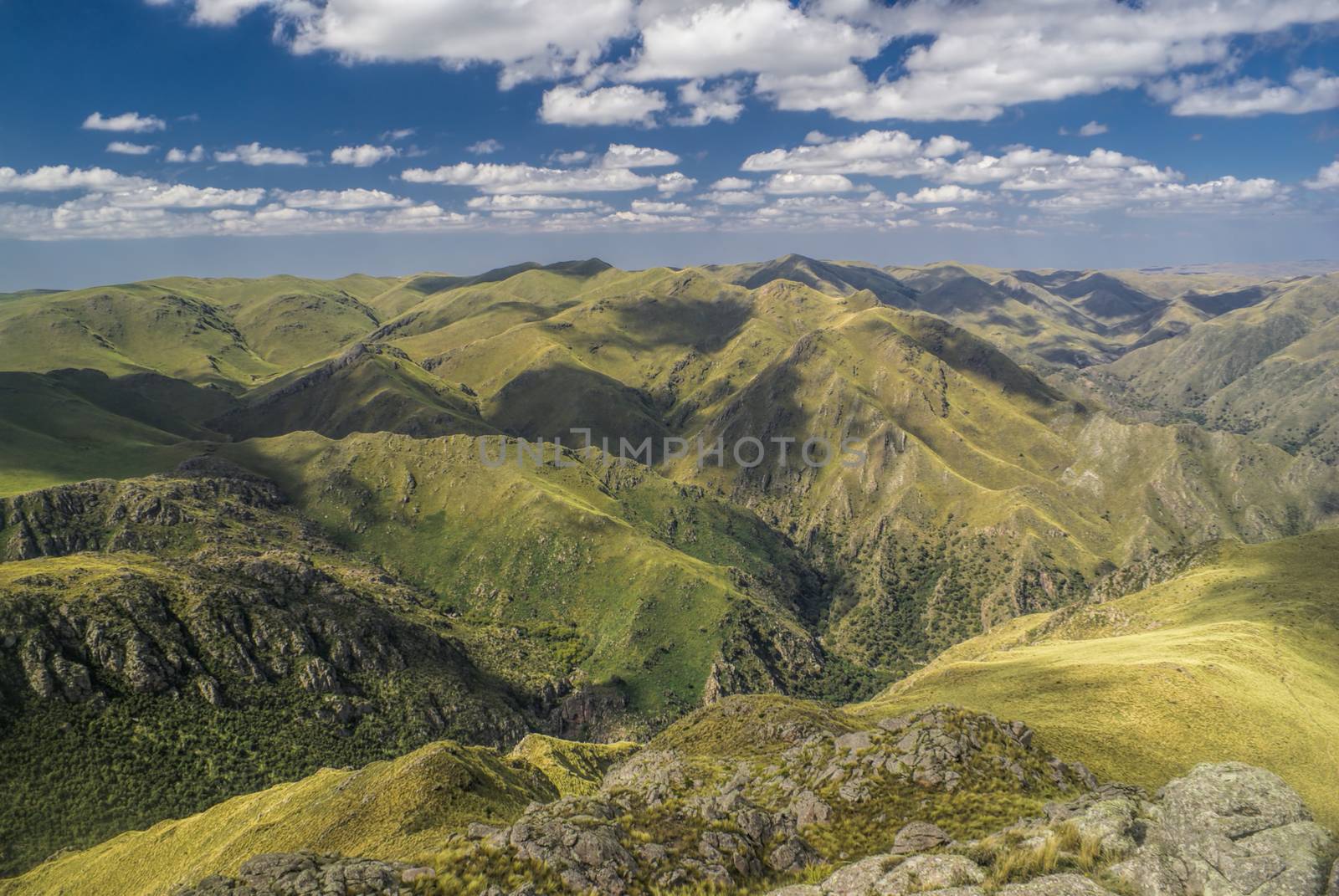Scenic mountainous landscape in Capilla del Monte in Argentina, South America