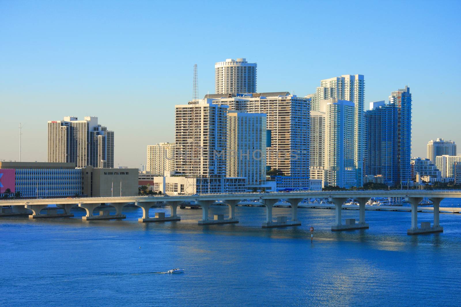 Bahamas pier landscape in Nassau city , Caribbean