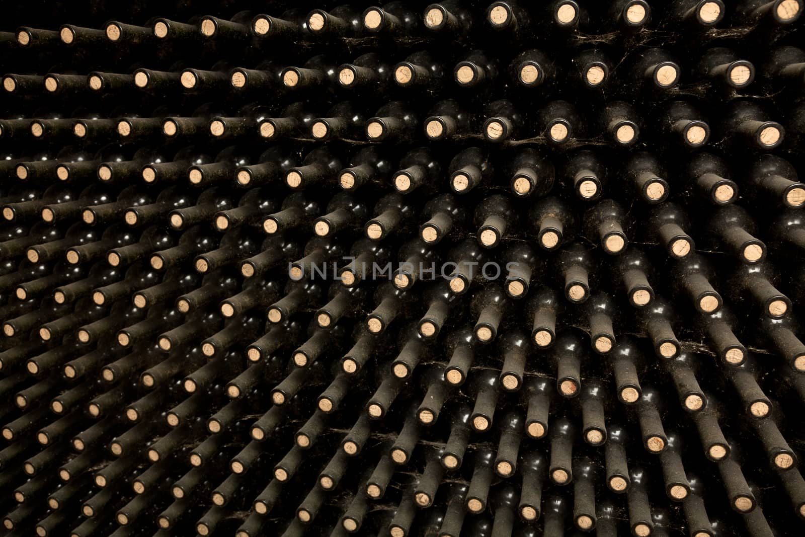 Old wine bottles by Portokalis