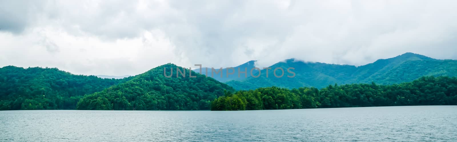 lake santeetlah in great smoky mountains by digidreamgrafix