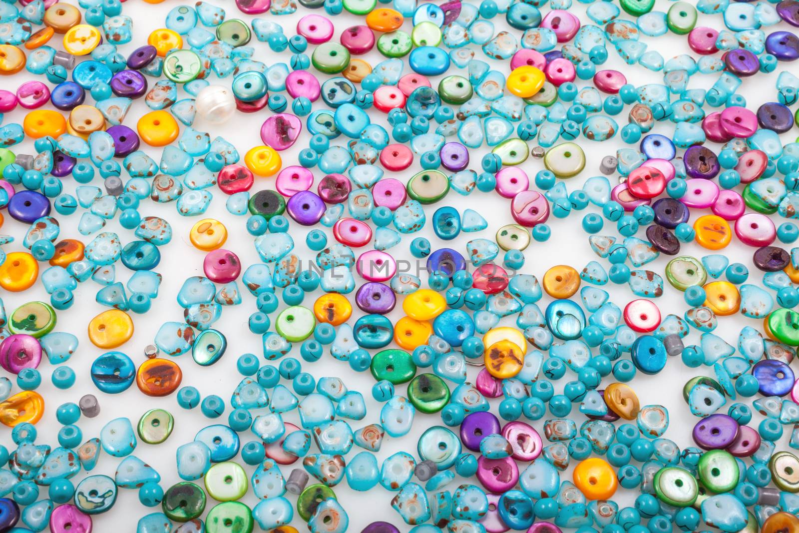 Colorful beads by Portokalis