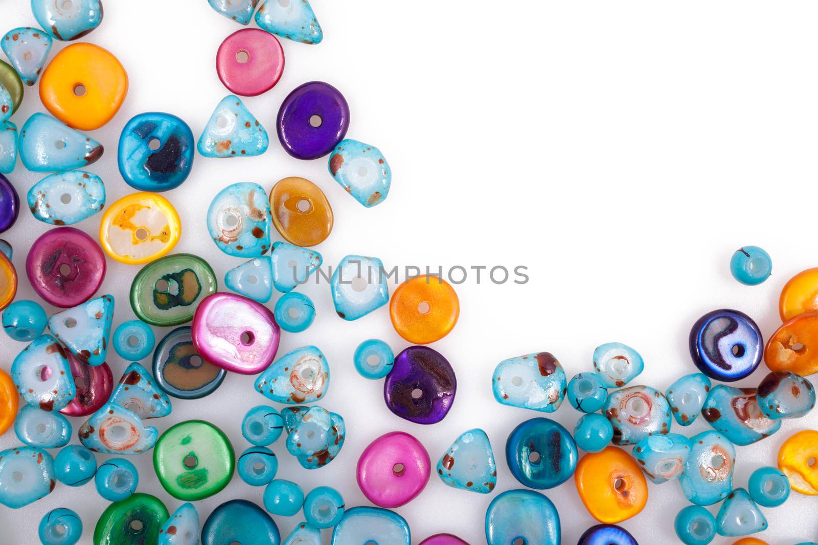 Colorful beads by Portokalis