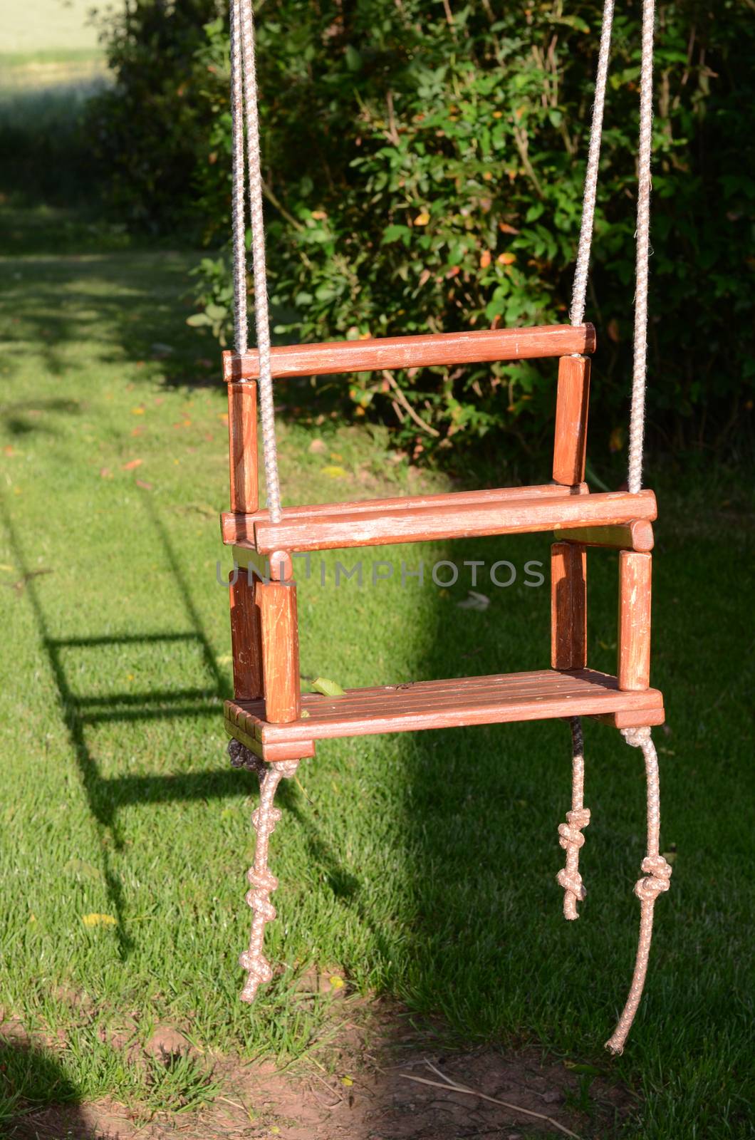 wooden swing