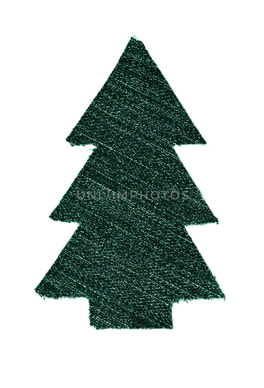 Christmas tree from denim by DNKSTUDIO