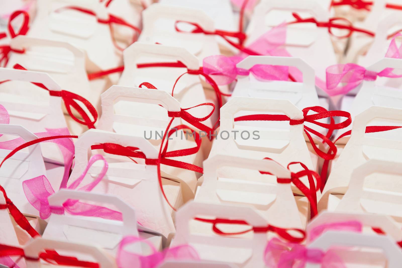 Colorful baptism favors given in baptisms