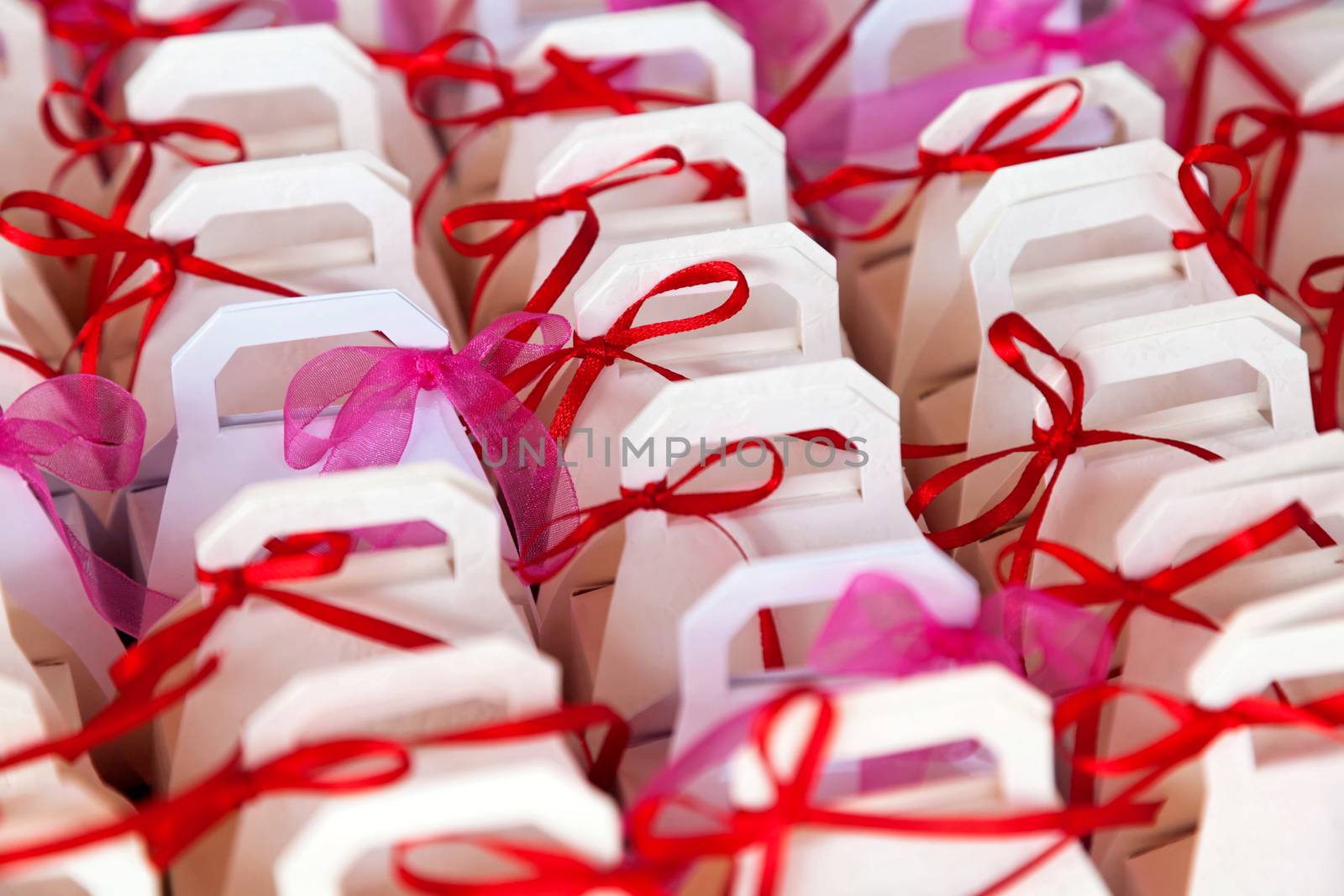 Colorful baptism favors given in baptisms