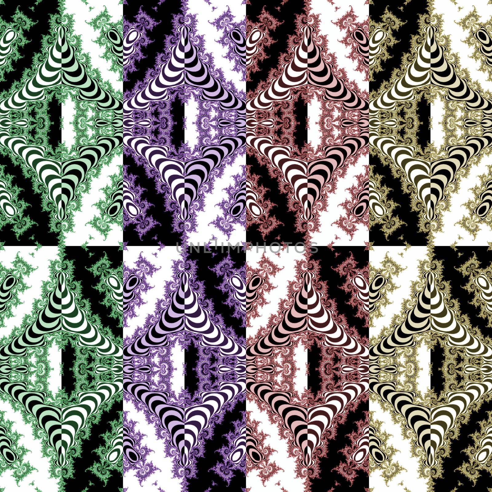 Digital computer graphic - abstraction seamless ornament for design.