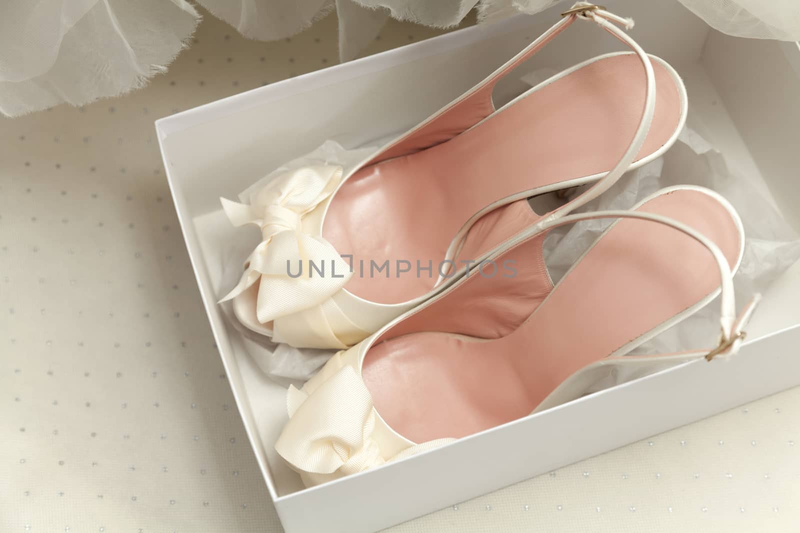 Bridal clothing and accessories. Wedding shoes