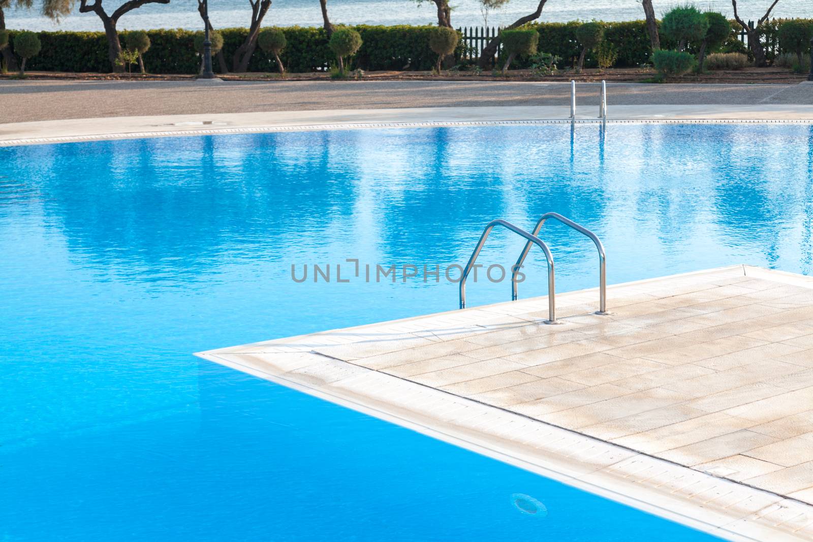 Swimming pool of luxury hotel in Alexandroupoli - Greece