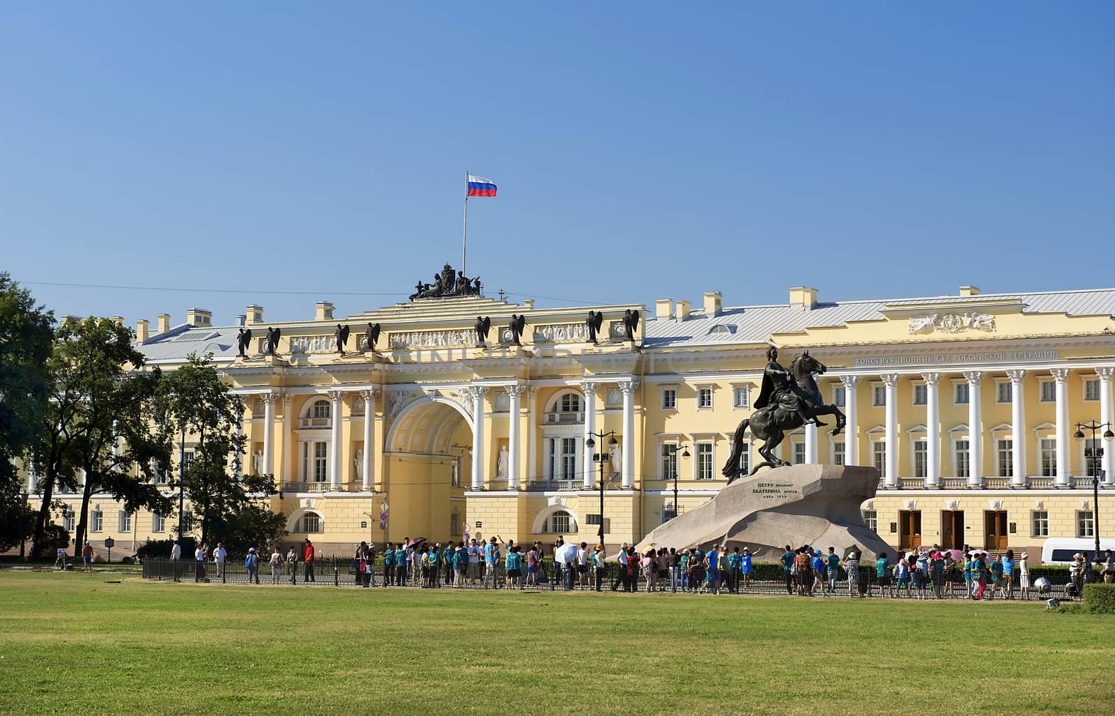 Monument to Peter the Great and Supreme Court Building, St. Petersburg by irisphoto4