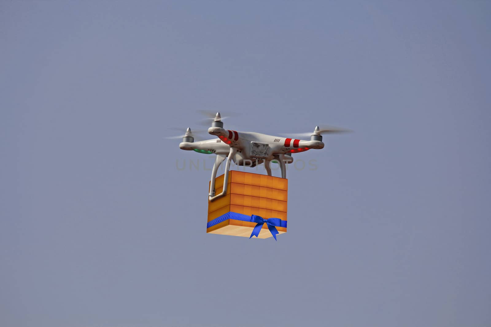 Air drone carrying carton box for fast delivery concept by yands