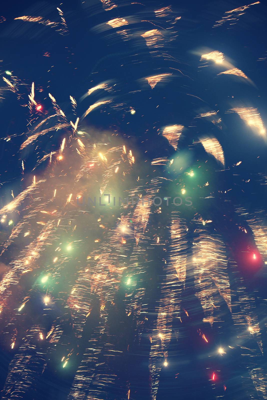 Firecrackers on occasion of Indian festival of lights, Diwali