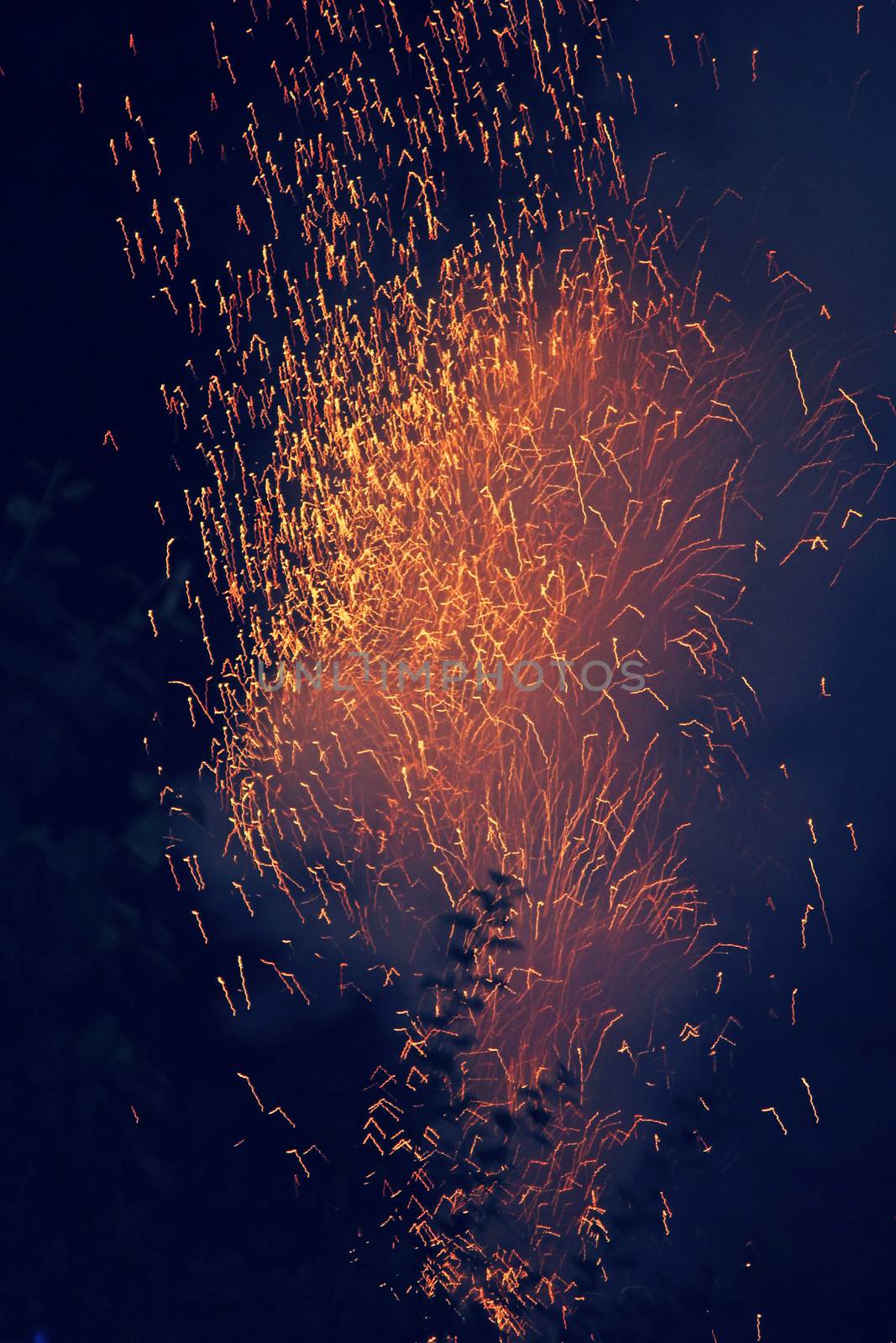 Firecrackers on occasion of Indian festival of lights, Diwali