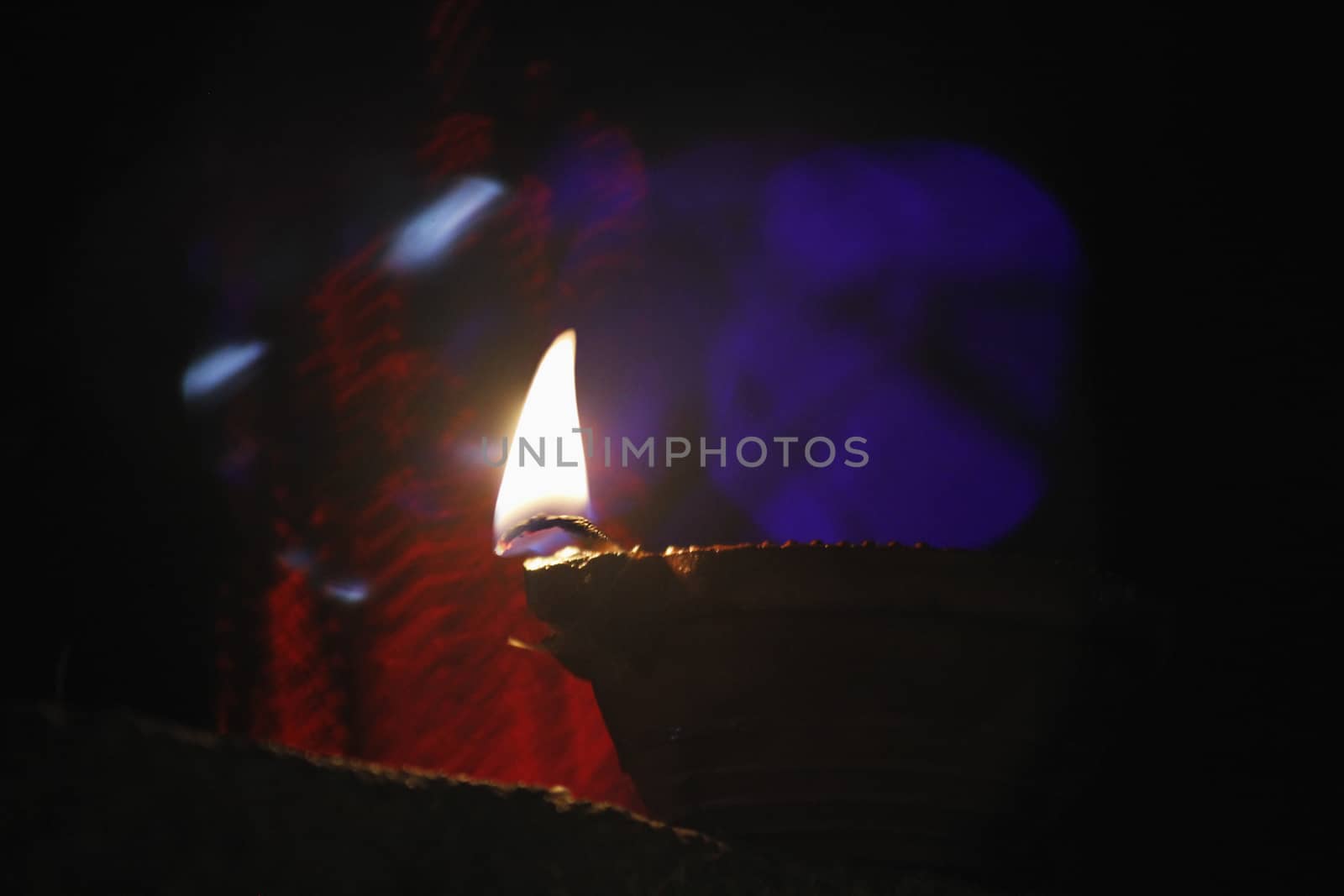 Oil Lamp in Diwali Festival, India. by yands