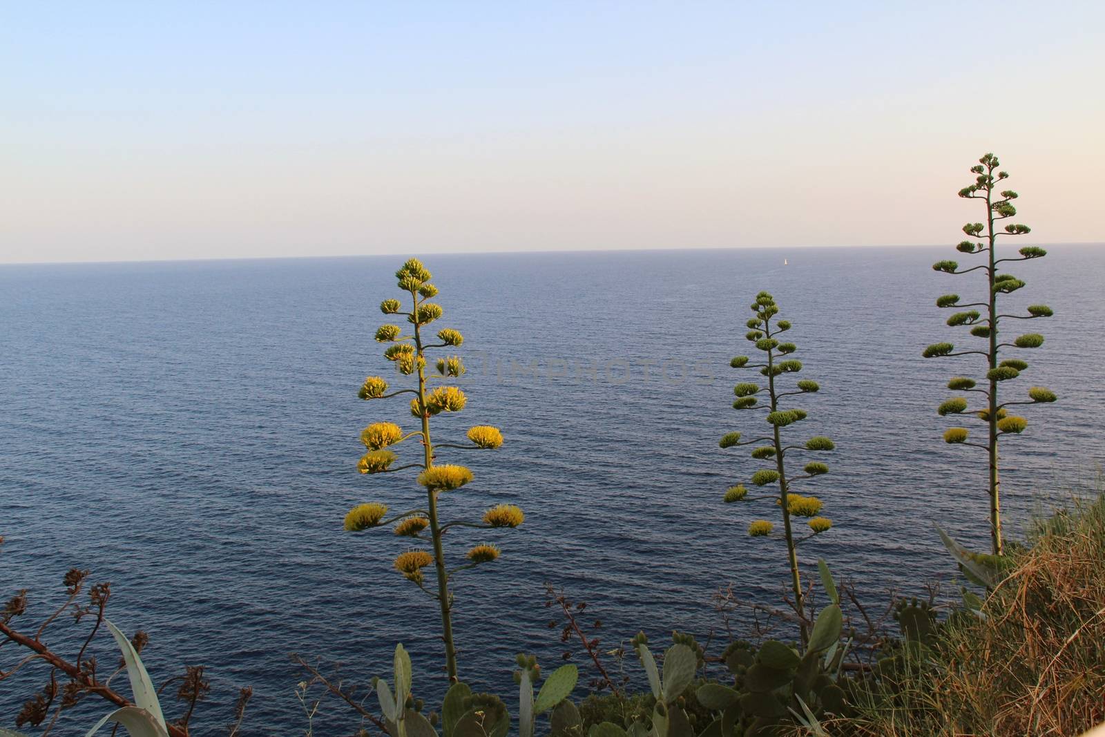 Photo shows Spanish coast view and its surroundings.