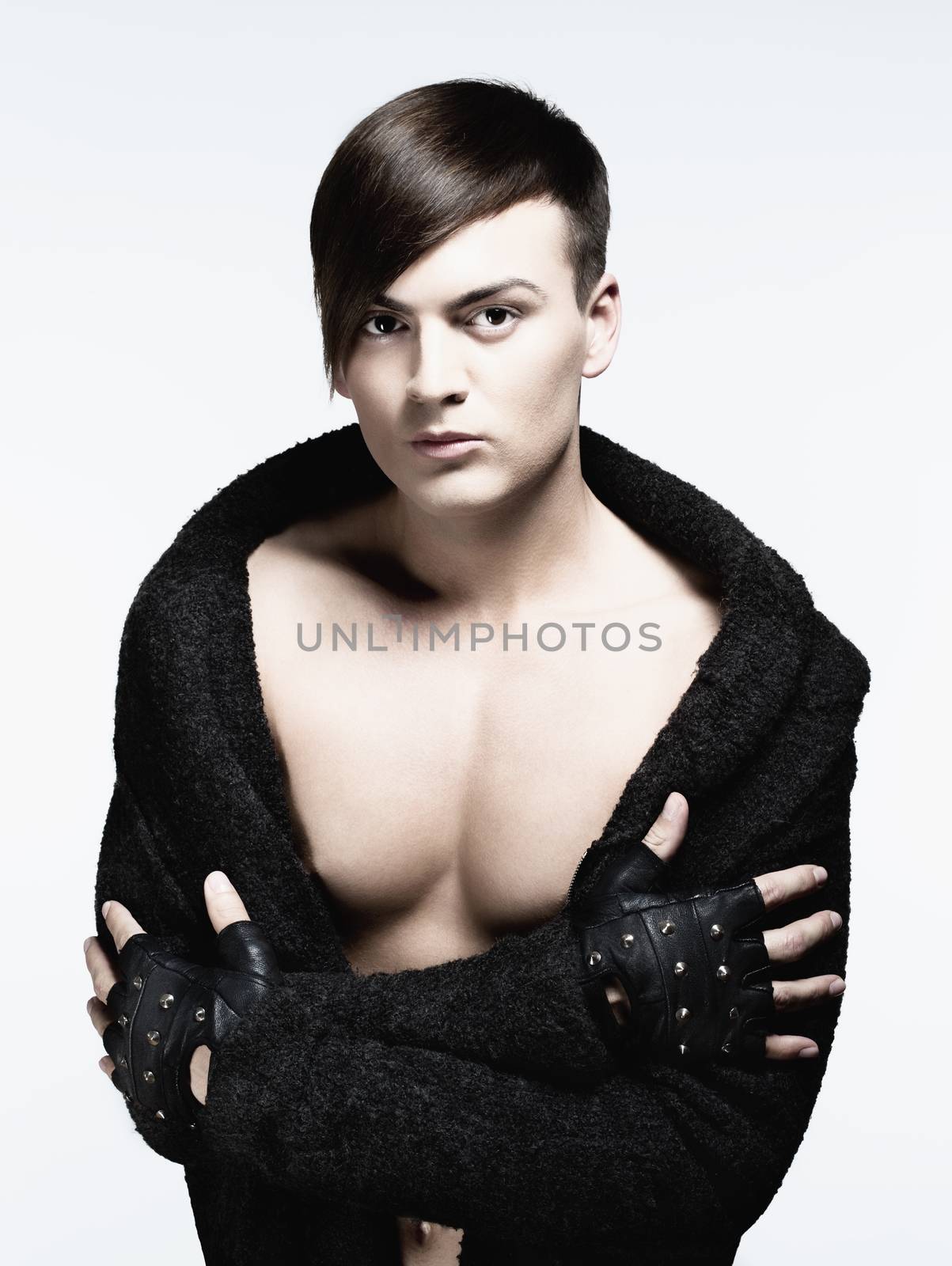 Trendy Young Man with Gloves by courtyardpix