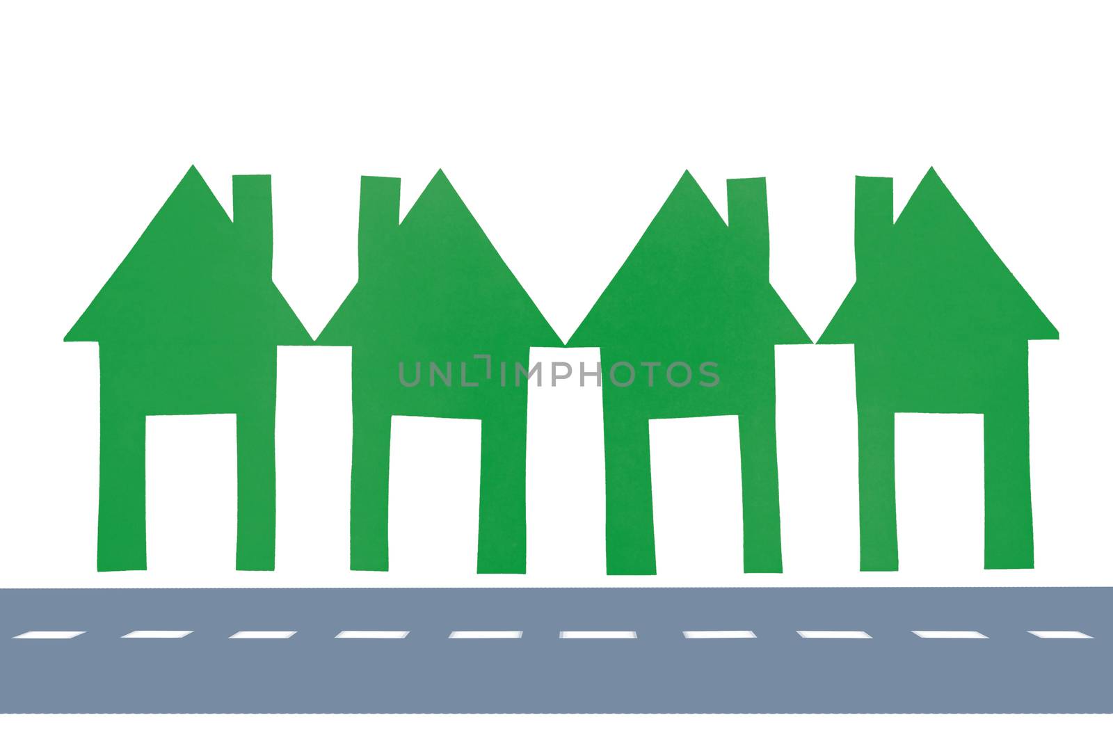 paper houses, Go Green Concept by yands