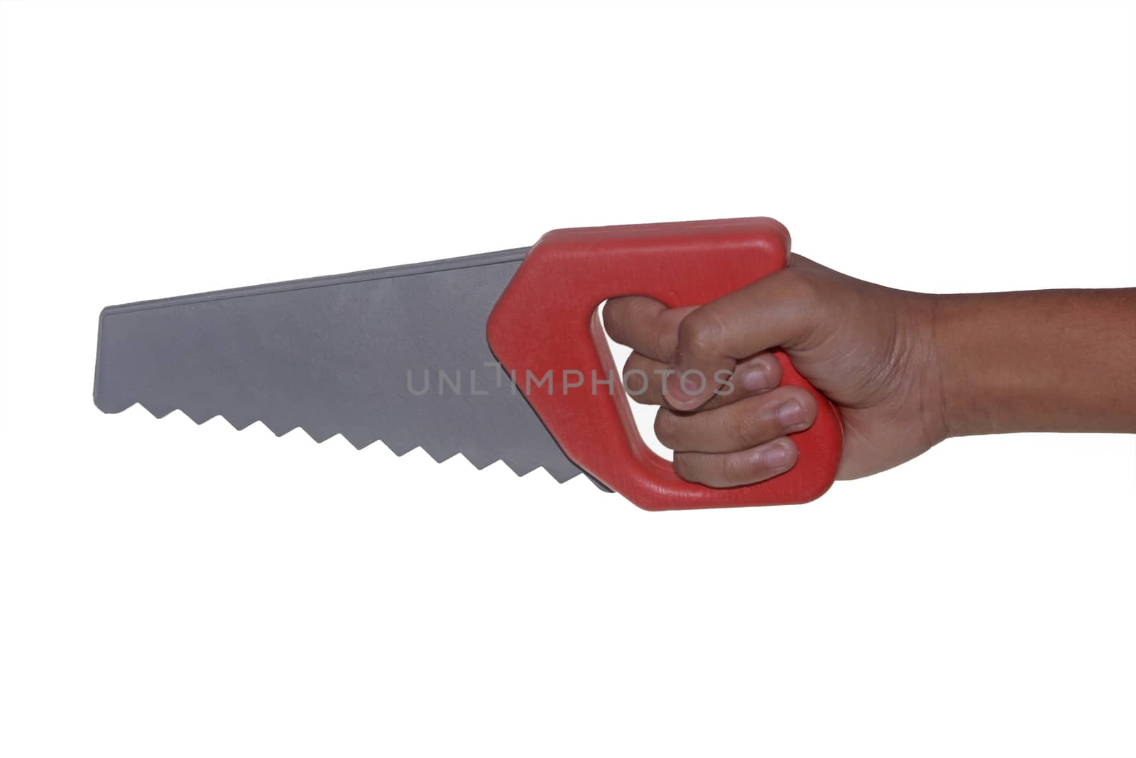 Hand to work with Saw