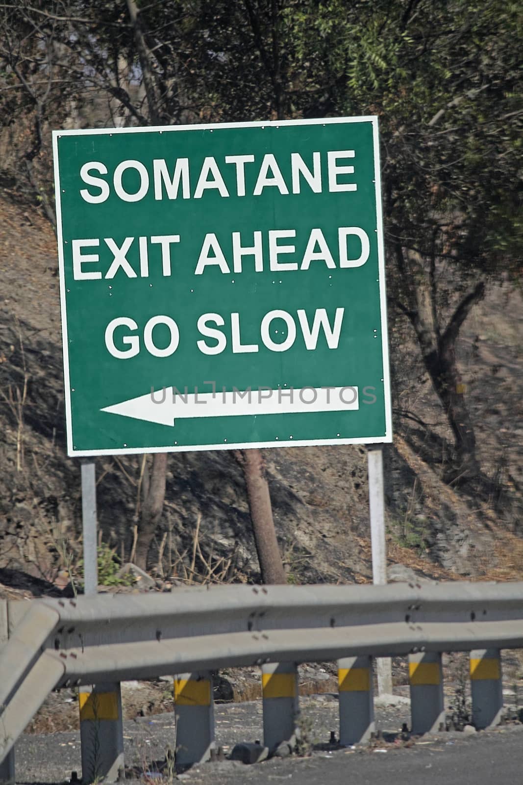 Exit Ahead, Go Slow Board