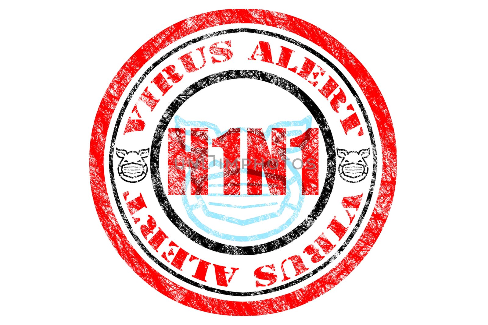 H1N1 Virus Alert Concept