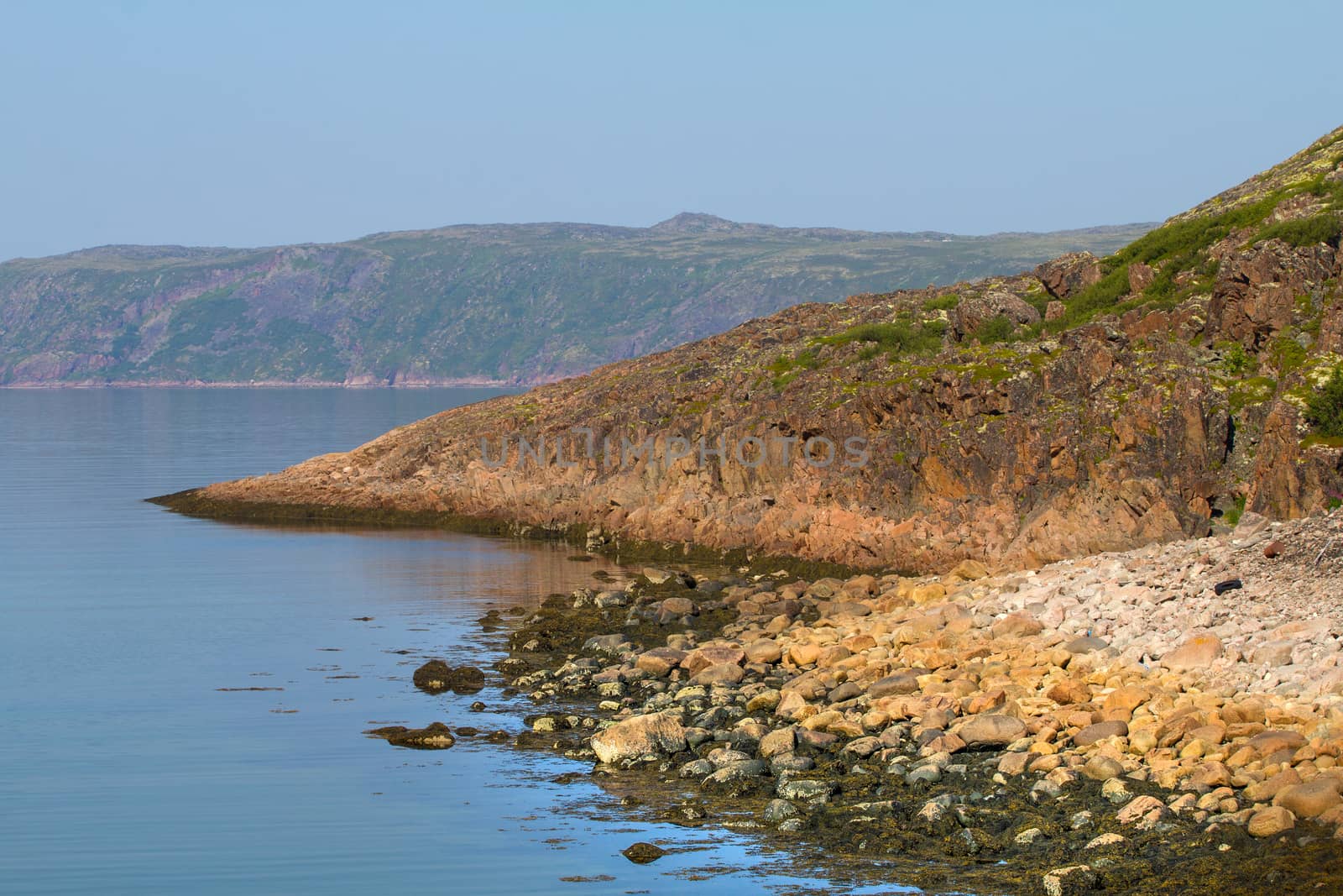 stony beach on the North Sea