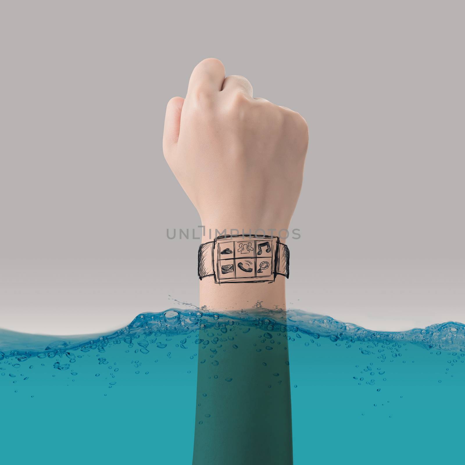 Smart watch concept of waterproof by elwynn