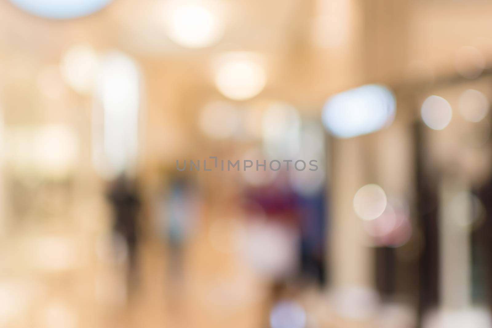 Abstract background of shopping mall by elwynn