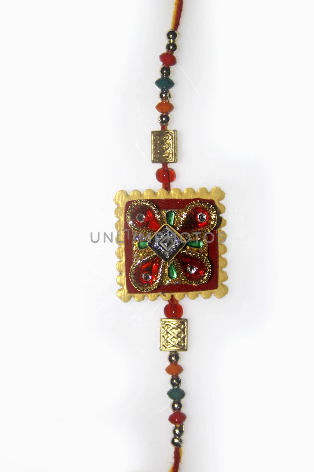 Rakhi for Raksha Bhandhan, it is a traditional indian festival in which a sister ties rakhi on the hand of his brother.
