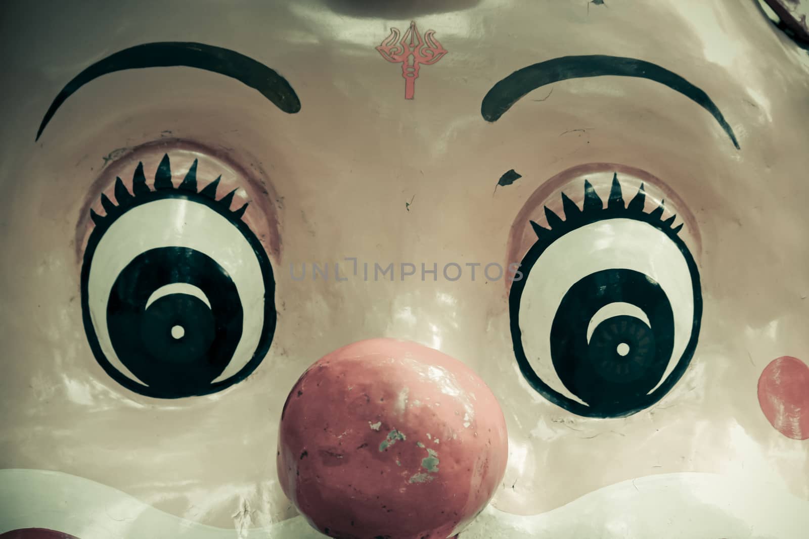 Closeup of a Clown Face