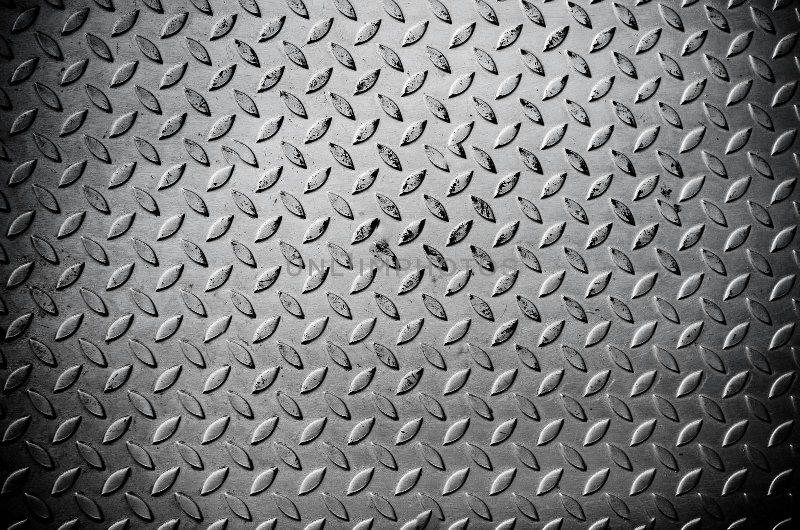 Seamless steel diamond plate texture .