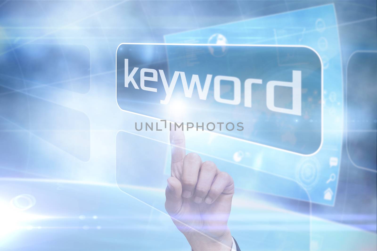 Businessman pointing to word keyword by Wavebreakmedia