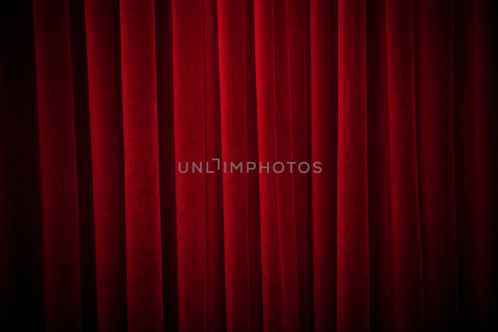 Red curtain fade to dark