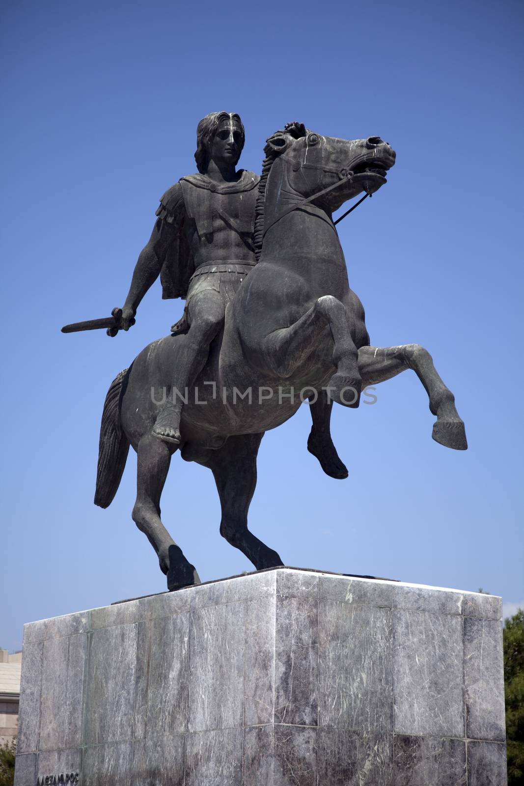 Statue of Alexander the Great by Portokalis
