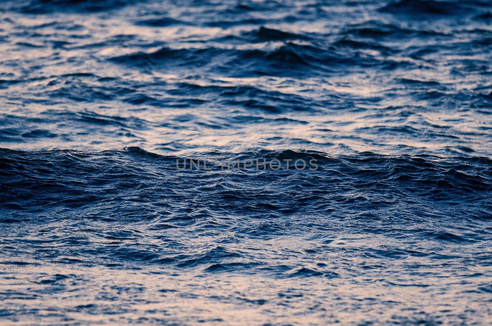 Small ripples on the surface of the ocean