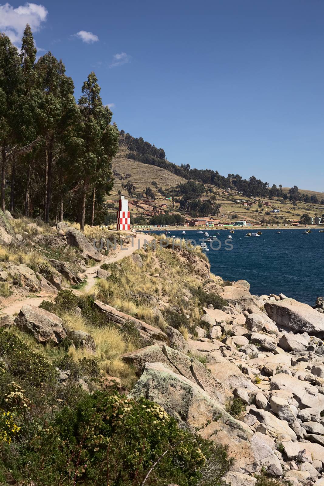 Beacon of Copacabana at Lake Titicaca, Bolivia by ildi