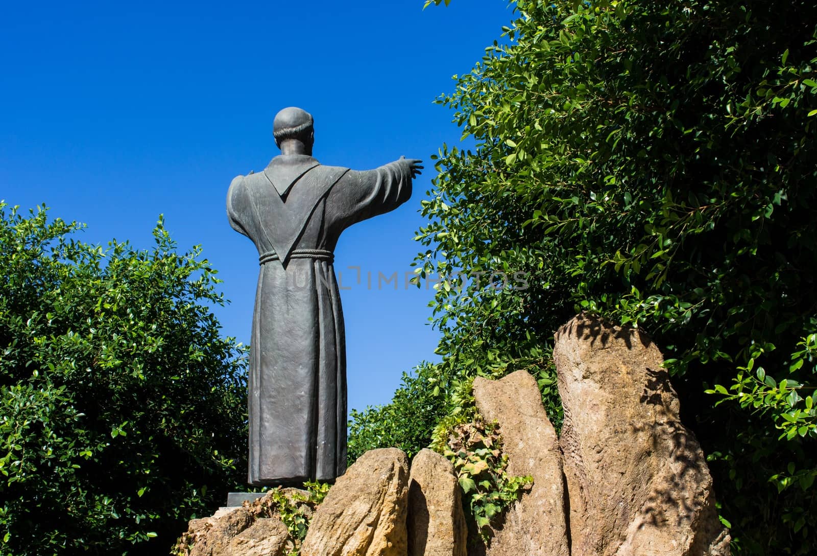 the patron saint of Italy, Francis of Assisi, who established the order of the Franciscans
