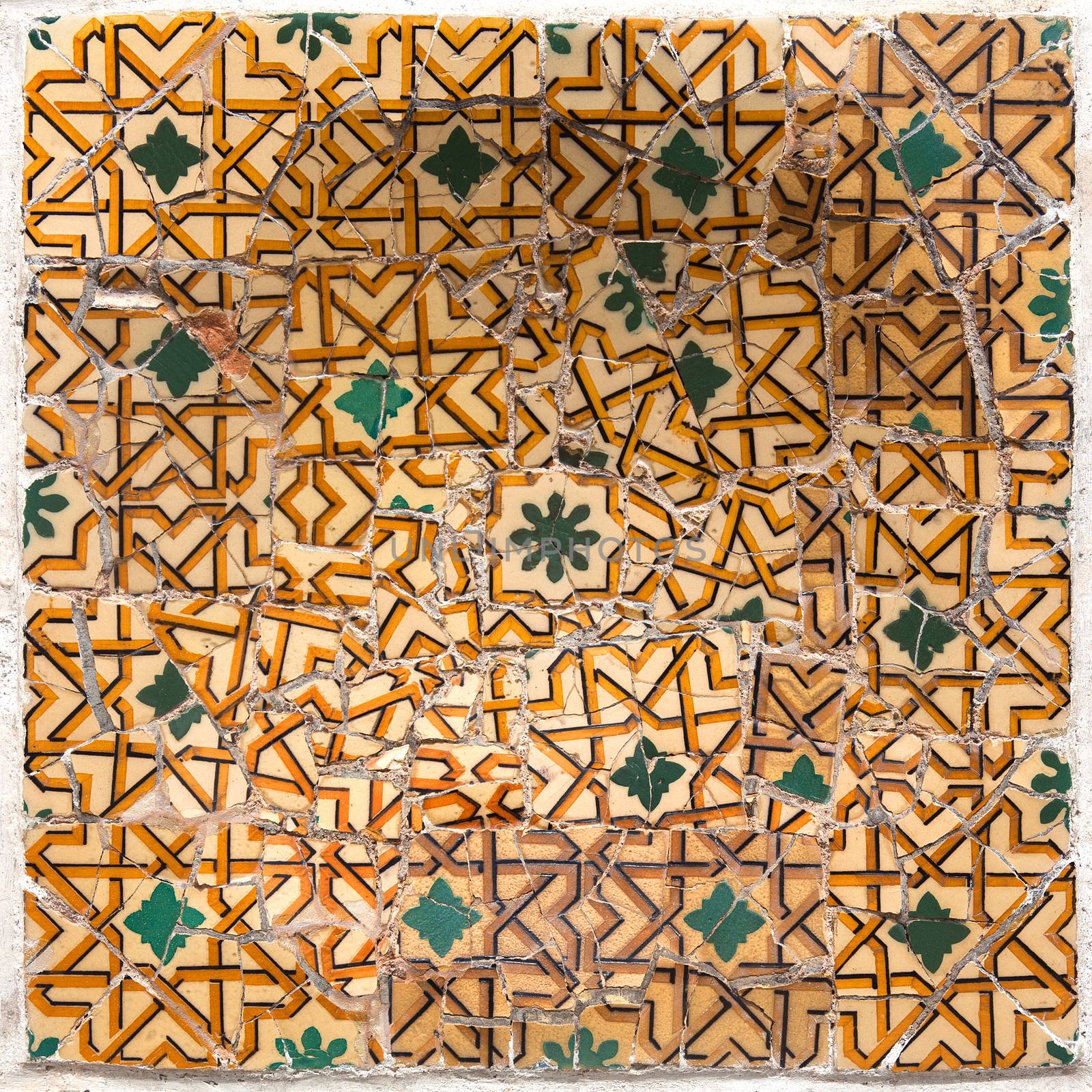 A interesting patterns Mota Barcelona Park Guell by Portokalis