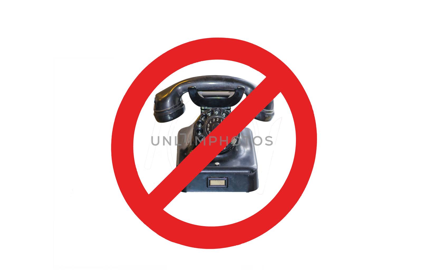 Sign - no cell phones - Telephoning prohibited by JFsPic