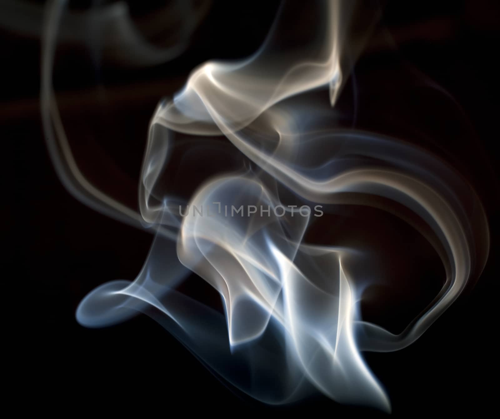 Smoke on black background