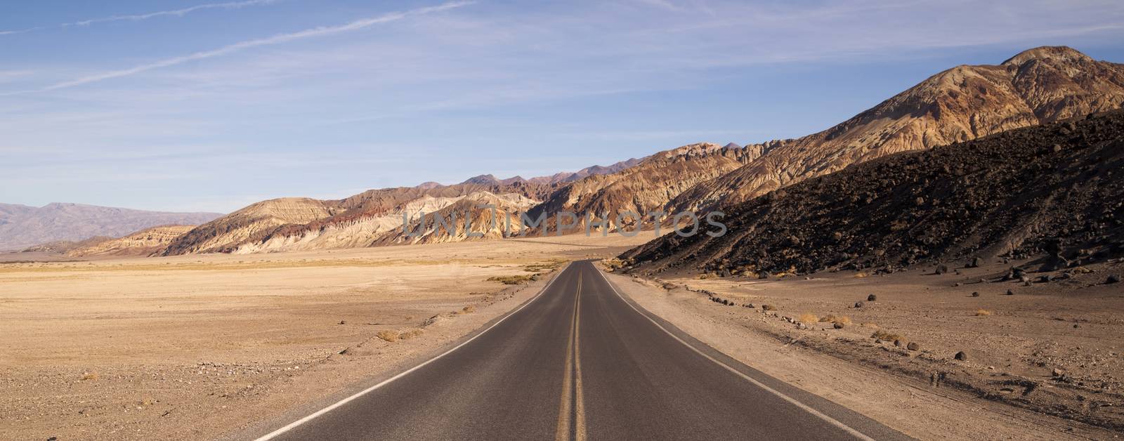Lonely Long Highway Badwater Basin Death Valley by ChrisBoswell