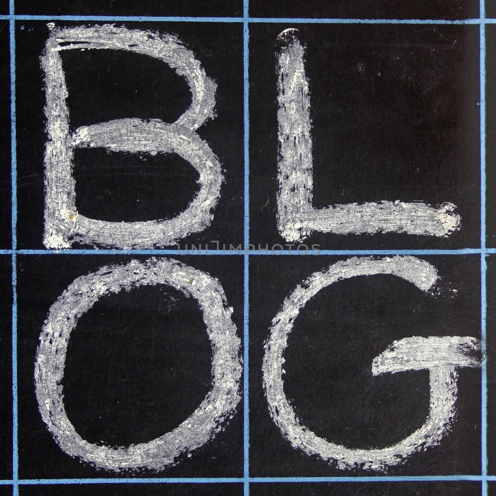 blog word handwritten on a blackboard by yands
