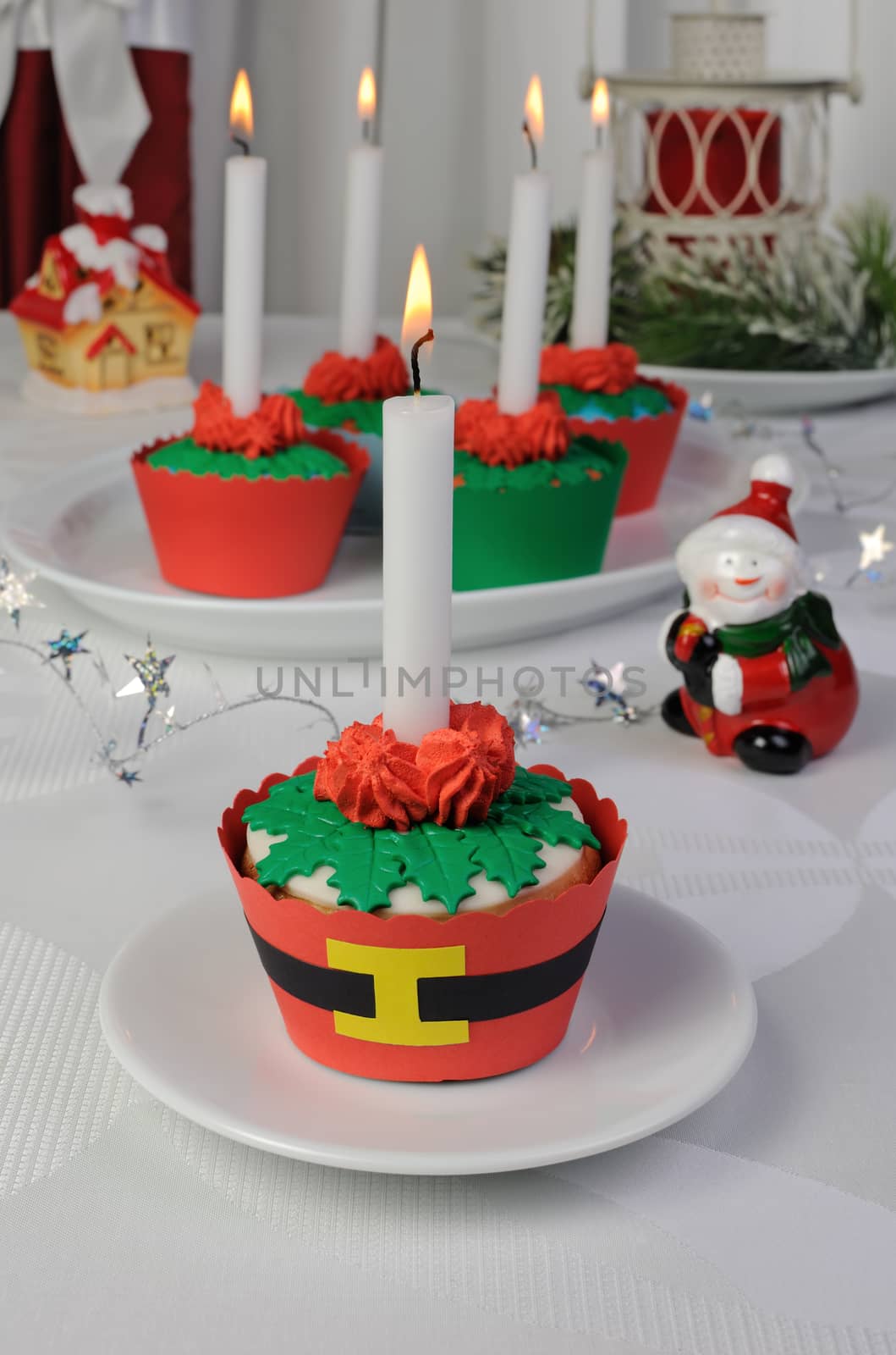 Muffins in the form of a Christmas flower by Apolonia