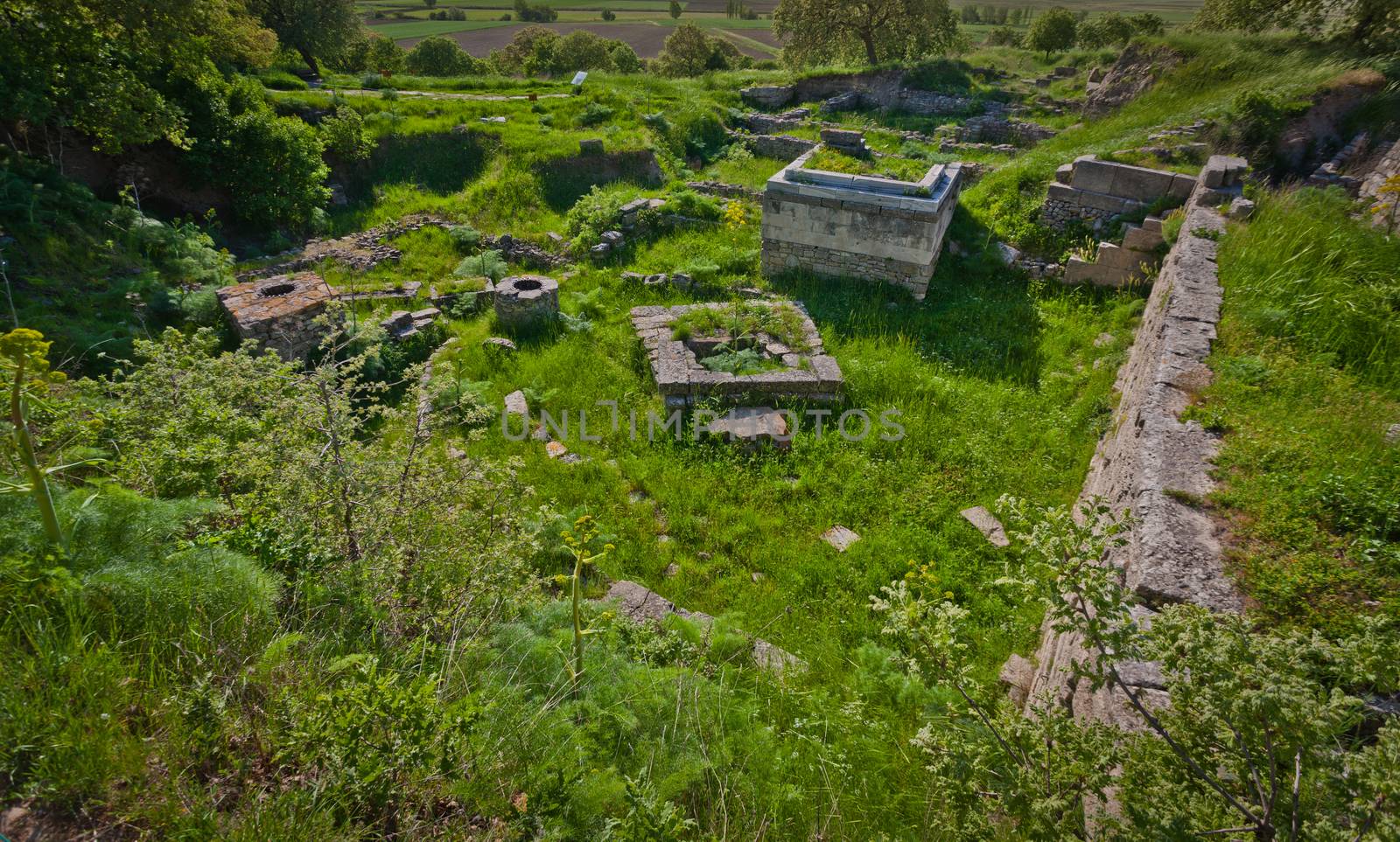 Ruins of a portion of Troy in Turkey