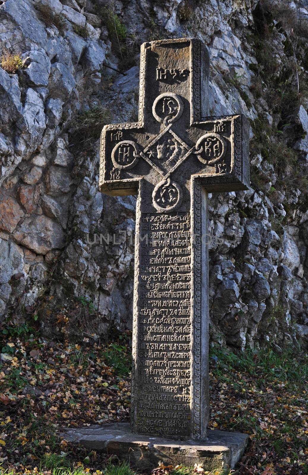 bran romania dracula castle medieval stone cross