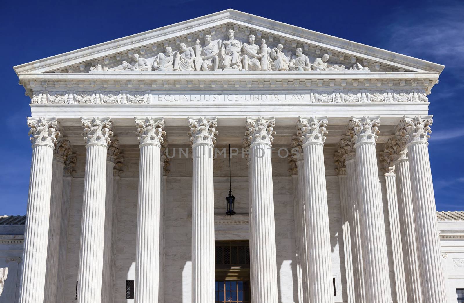 US Supreme Court Capitol Hill Statues Daytime Washington DC by bill_perry